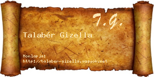 Talabér Gizella névjegykártya